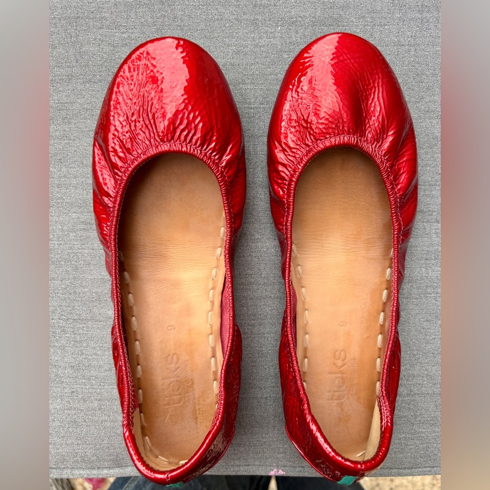 Tieks Red Diamond:Ballet Flats HTF Rare Size 9